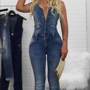 Guess jean jumpsuit